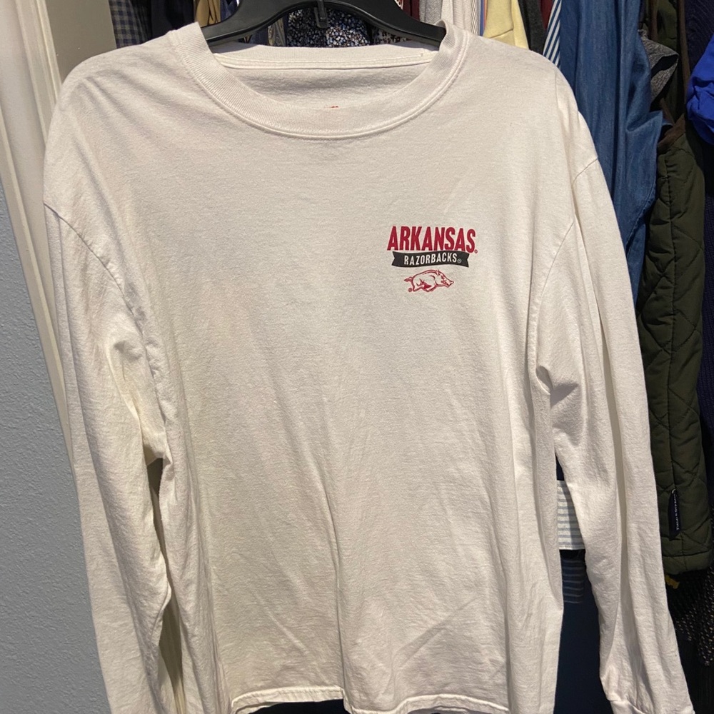 White Arkansas Razorbacks long sleeve sz.L
